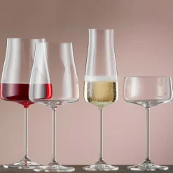 22 cl - Crystalex Bohemia Alex Coppa Champagne in Vetro - Set 6 Pezzi