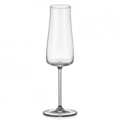 42 cl - Crystalex Bohemia Bravissimo Calice Flute in Vetro - Set 6 Pezzi
