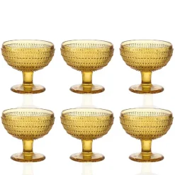 29 cl - Diamante Coppa Dessert in Vetro - Set 6 Pezzi