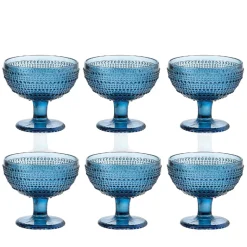 29 cl - Diamante Coppa Dessert in Vetro - Set 6 Pezzi