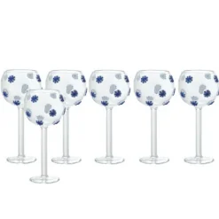 7 cl - Fantasia 3 Calice Liquore in Vetro Borosilicato - Set 6 Pezzi