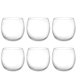 46 cl - H&H Bubbly Bicchiere Acqua in Vetro - Set 6 Pezzi