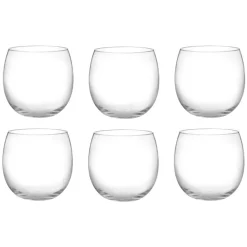 16 cl - H&H Bubbly Bicchiere Liquore in Vetro - Set 6 Pezzi