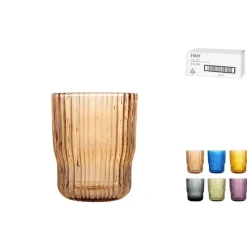 28 cl - H&H Lyric Bicchiere Acqua In Vetro Borosilicato - Set 6 Pz