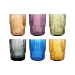 28 cl - H&H Lyric Bicchiere Acqua In Vetro Borosilicato - Set 6 Pz
