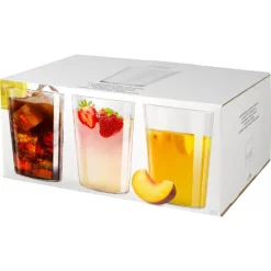 50 cl - H&H Starck Bicchiere Bibita in Vetro - Set 6 Pezzi