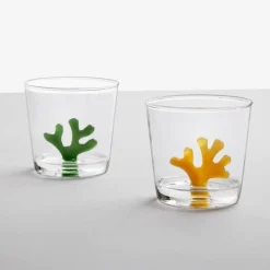 30 cl - Ichendorf Coral Reef Bicchiere Acqua Corallo in Vetro Borosilicato