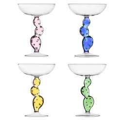 30 cl - Ichendorf Desert Plants Coppa Champagne In Vetro Borosilicato - Set 4 Pz