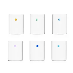 30 cl - Ichendorf Soleis Bicchiere Acqua Punto in Vetro Borosilicato - Set 6 Pezzi