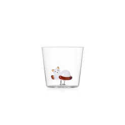 30 cl - Ichendorf Tabby Cat Bicchiere Acqua Gatti in Vetro Borosilicato - Set 6 Pezzi