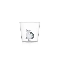 30 cl - Ichendorf Tabby Cat Bicchiere Acqua Gatti in Vetro Borosilicato - Set 6 Pezzi