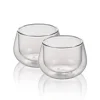 12 cl - Ilsa Bicchierino Caffé Doppia Parete in Vetro Borosilicato - Set 2 Pezzi