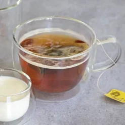 9 cl - Ilsa Tazzina Caffé Doppia Parete in Vetro Borosilicato - Set 2 Pezzi