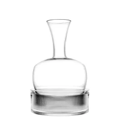 170 cl - Italesse Alavin Decanter Vino In Vetro Cristallino Con Base e Stopper AcrilicoTrasparente