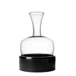170 cl - Italesse Alavin Decanter Vino In Vetro Cristallino Con Base e Stopper AcrilicoTrasparente