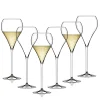 21 cl - Italesse Ballon Calice Flute in Vetro - Set 6 Pezzi