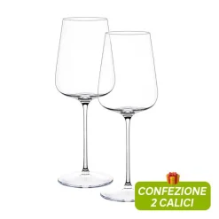 57 cl - Italesse Etoilè Blanc Extreme Calice Vino Bianco in Vetro - Set 2 Pezzi