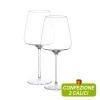 79 cl - Italesse Etoilè Noir Xtreme Calice Vino Rosso in Vetro - Set 2 Pezzi
