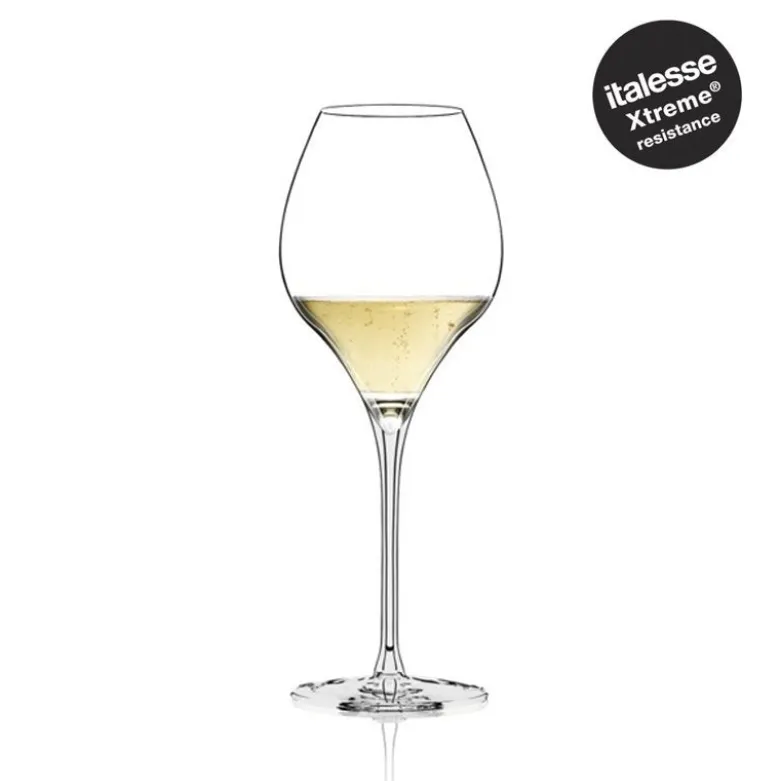 44.5 cl - Italesse Masterclass Xtreme Calice Vino Bianco in Vetro - Set 6 Pezzi