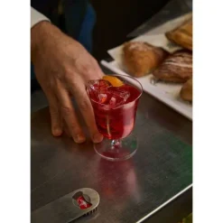21.8 cl - Italesse Roxy Bar Punch Calice Cocktail Soffiato a Bocca In Vetro - Set 6 Pz
