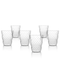 37 cl - Italesse Twist Bicchiere Acqua in Vetro Borosilicato - Set 6 Pezzi