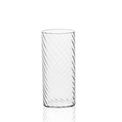38 cl - Italesse Twist Bicchiere Cocktail Highball Soffiato a Bocca In Vetro Borosilicato - Set 6 Pz