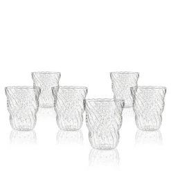 37 cl - Italesse Twist Pua Bicchiere Acqua in Vetro Borosilicato - Set 6 Pezzi