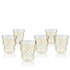 37 cl - Italesse Twist Pua Bicchiere Acqua in Vetro Borosilicato - Set 6 Pezzi