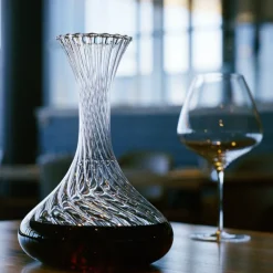 150 cl - Italesse Vertigo Decanter Vino In Vetro Cristallino Con Stopper AcrilicoTrasparente