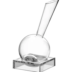 150 cl - Italesse Vinocchio Decanter Vino In Vetro Cristallino Con Base Acrilica Trasparente