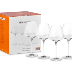 70 cl - Le Creuset Calice Vino Rosso Borgogna In Vetro Set 4 Pz