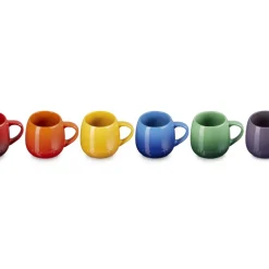 32 cl - Le Creuset Coupe Tazza Mug In Gres Vetrificato Set 6 Pz