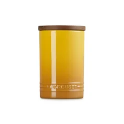 77 cl - Le Creuset Evolution Barattolo In Gres Vetrificato Con Coperchio In Legno