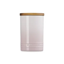 77 cl - Le Creuset Evolution Barattolo In Gres Vetrificato Con Coperchio In Legno