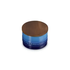 20 cl - Le Creuset Evolution Barattolo In Gres Vetrificato Con Coperchio In Legno