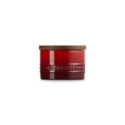 20 cl - Le Creuset Evolution Barattolo In Gres Vetrificato Con Coperchio In Legno