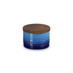 20 cl - Le Creuset Evolution Barattolo In Gres Vetrificato Con Coperchio In Legno