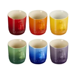 35 cl - Le Creuset London Tazza Mug In Gres Vetrificato Set 6 Pz