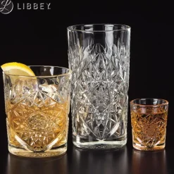 35.5 cl - Libbey Hobstar Bicchiere Acqua in Vetro - Set 12 Pezzi