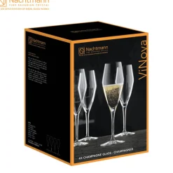 28 cl - Nachtmann ViNova Calice Flute in Vetro - Set 4 Pezzi