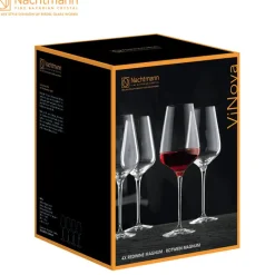 68 cl - Nachtmann ViNova Calice Vino Rosso in Vetro - Set 4 Pezzi