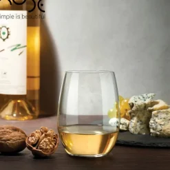 39 cl - Nude Pure Bicchiere Vino Bianco in Vetro - Set 6 Pezzi