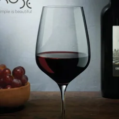 61 Cl Nude Refine Calice Vino Rosso in Vetro - Set 2 Pezzi