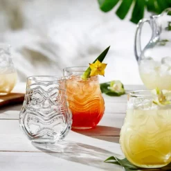 47 cl - Onis Tiki Split Bicchiere Cocktail In Vetro Set 6 Pz