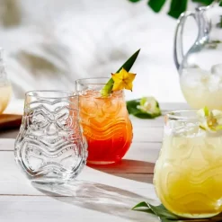 47 cl - Onis Tiki Split Bicchiere Cocktail in Vetro - Set 12 Pezzi