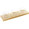 14.7 cl Paderno Happy Hour Coppette per Aperitivo Con Supporto Vassoio - Set 4 Pz