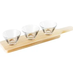 14.7 cl Paderno Happy Hour Coppette per Aperitivo Rettangolare Con Vasetti - Set 4 Pz