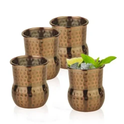 6 cl - Paderno Mug Julep Stainless Steel Cocktail Glass Set 4 Pcs