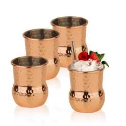 6 cl - Paderno Mug Julep Stainless Steel Cocktail Glass Set 4 Pcs