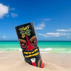 60 cl - Paderno Tiki Mug Maori Cocktail Glass In Ceramic